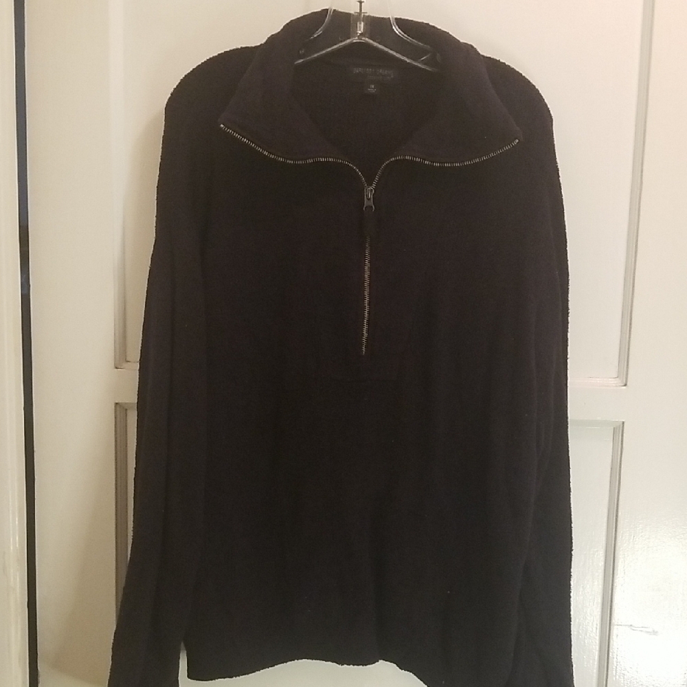Black Half-Zip Sweater